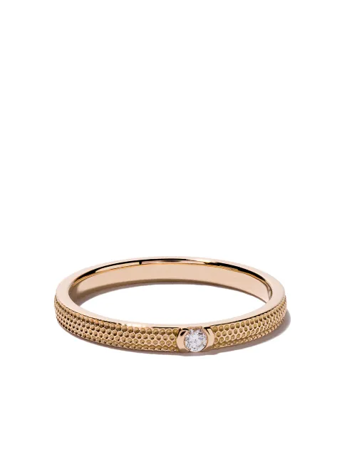 DE BEERS 18kt rose gold Talisman Azulea diamond band ring
