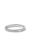 DE BEERS 18kt white gold Talisman Azulea diamond band ring - Silver