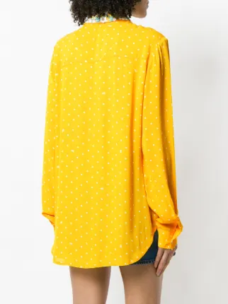 embellished collar polka dot shirt展示图