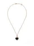 Chopard 18kt rose gold Happy Hearts onyx and diamond pendant necklace - Pink