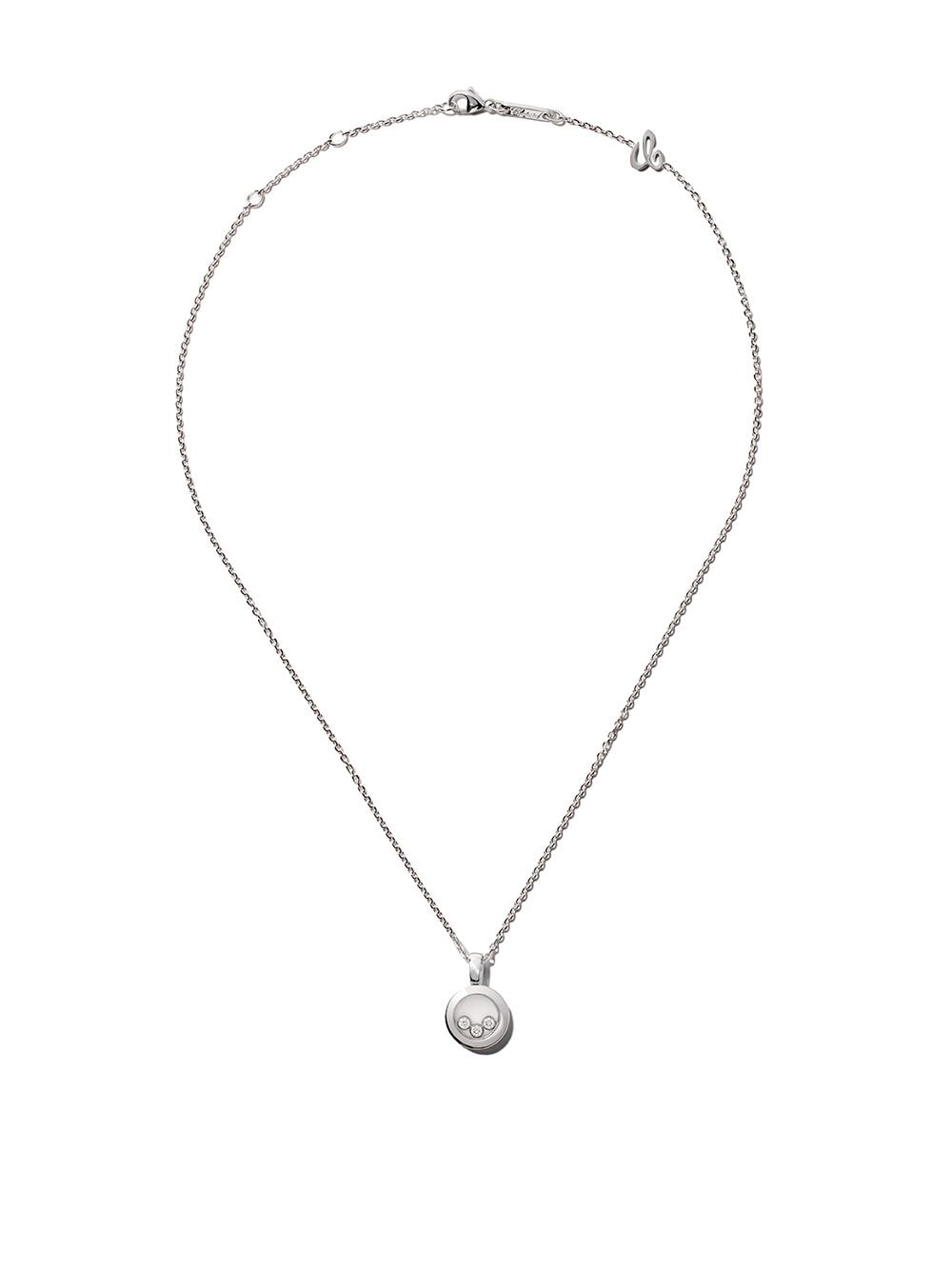 фото Chopard 18kt white gold happy diamonds icons necklace