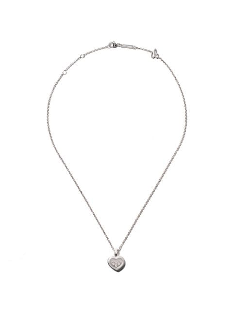 Chopard - 18kt white gold Happy Diamonds Icons pendant necklace