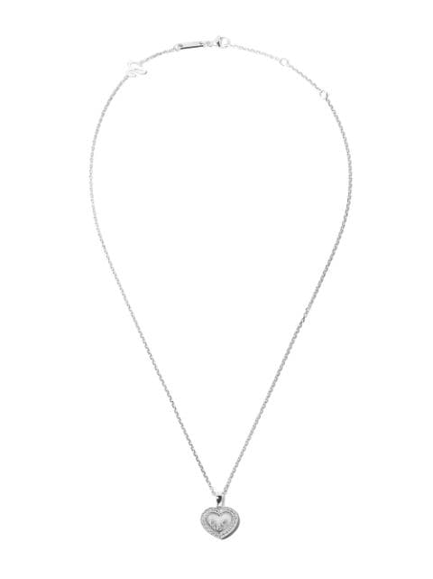 Chopard - 18kt white gold Happy Diamonds Icons pendant necklace