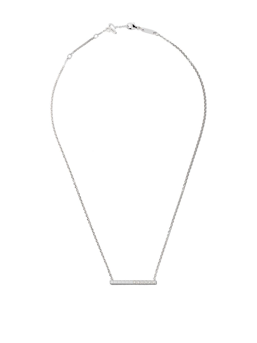 collier Ice Cube en or blanc 18ct