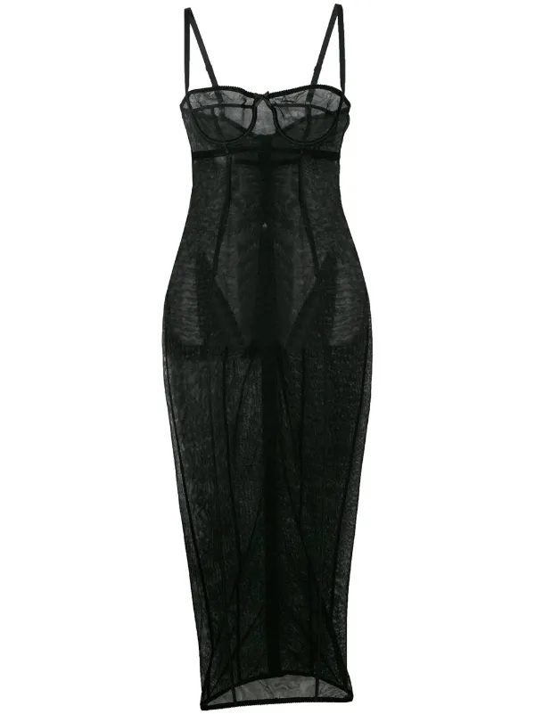 dolce and gabbana black dress