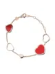Afbeelding 1 van Chopard 18 k roségouden Happy Hearts diamanten armband