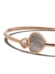 Chopard 18kt rose gold Happy Hearts mother-of-pearl and diamond bangle
