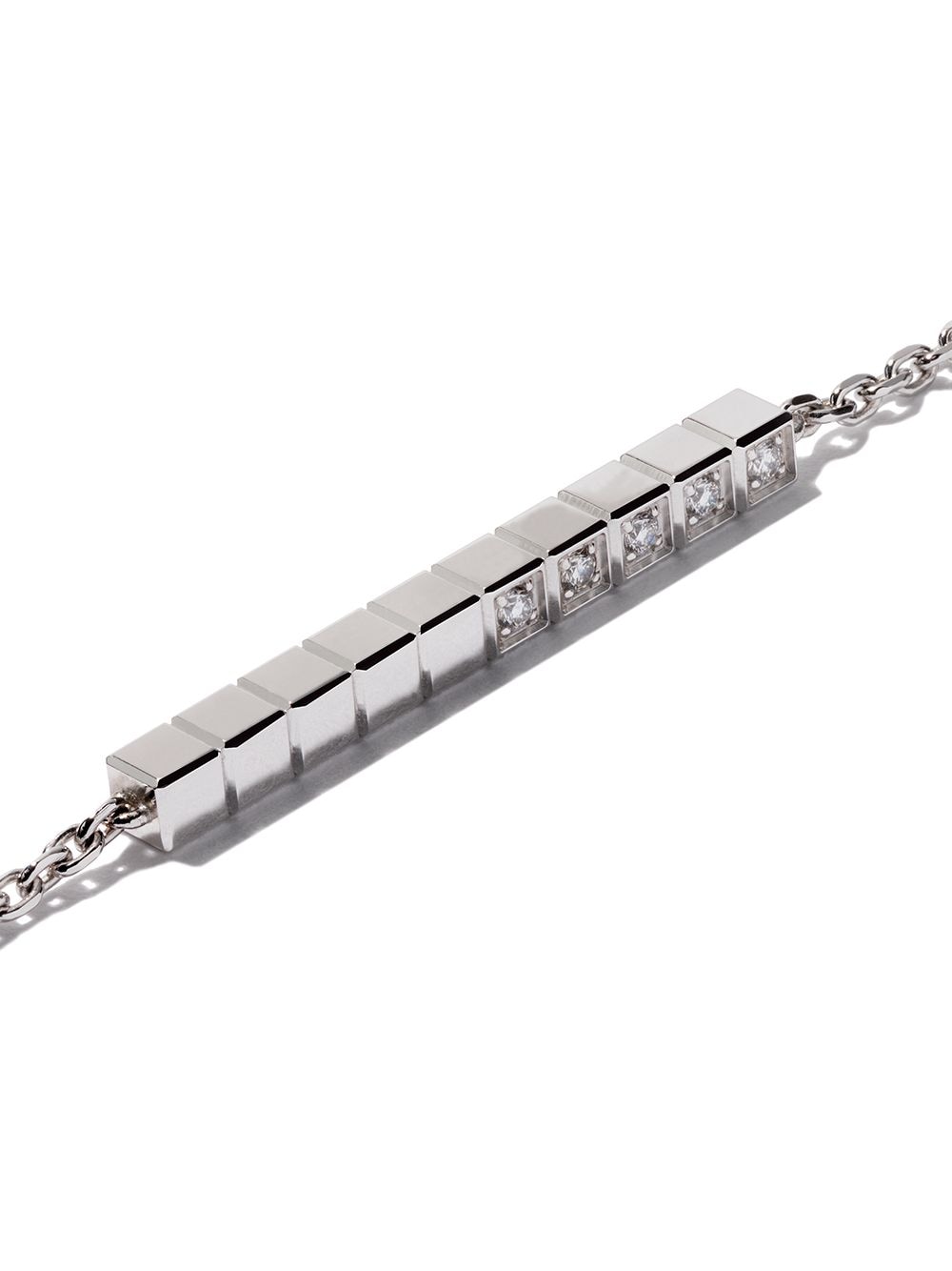 фото Chopard 18kt white gold ice cube pure diamond bracelet