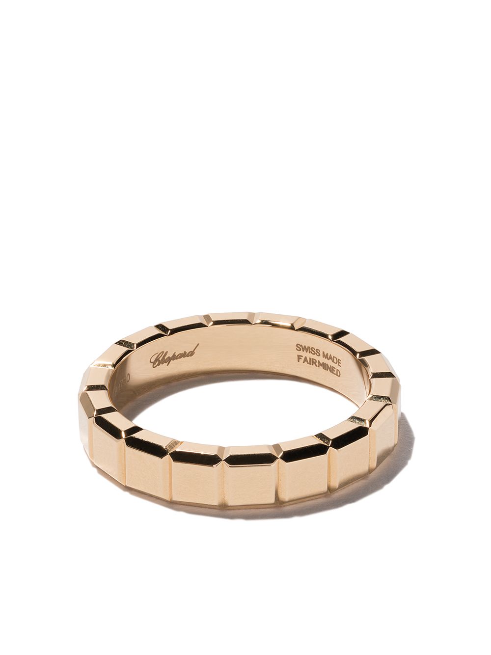 Chopard 18kt Yellow Gold Ice Cube Ring In Pink