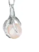 Maria Nilsdotter gold plated silver Pearl claw earring