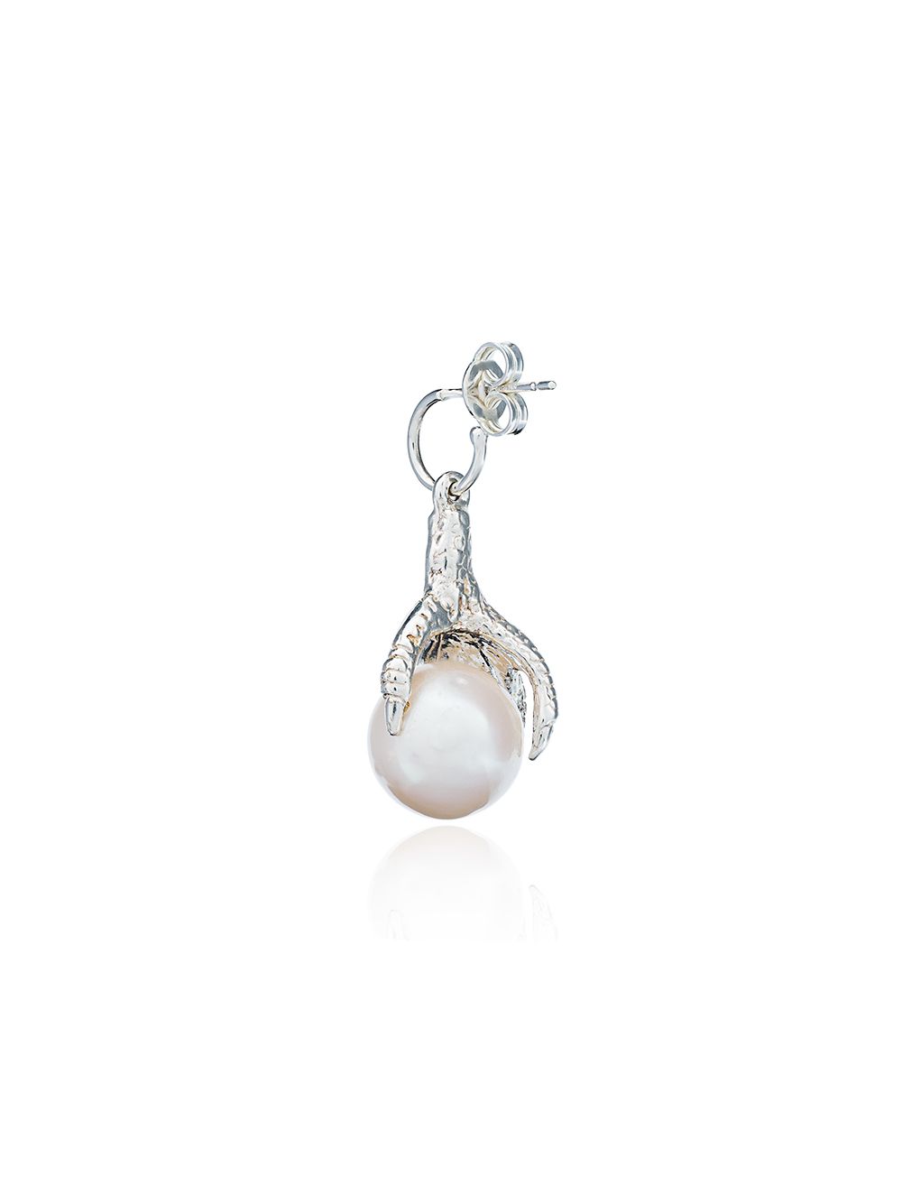 фото Maria Nilsdotter gold plated silver Pearl claw earring