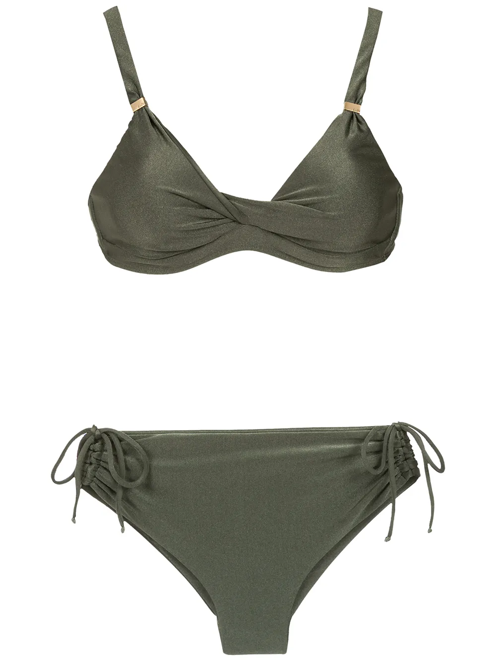 

Lygia & Nanny Marcela high rise bikini set - Verde