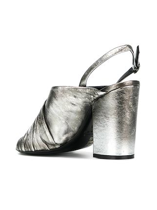 metallic open-toe sandals展示图