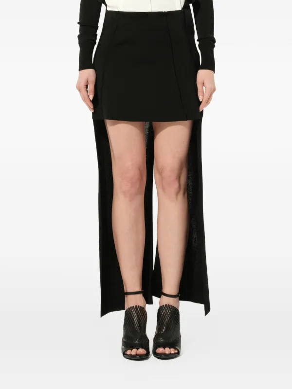 Chloé Panelled A-line Mini Skirt in Black