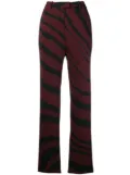 Roberto Cavalli Zebra print trousers - Red