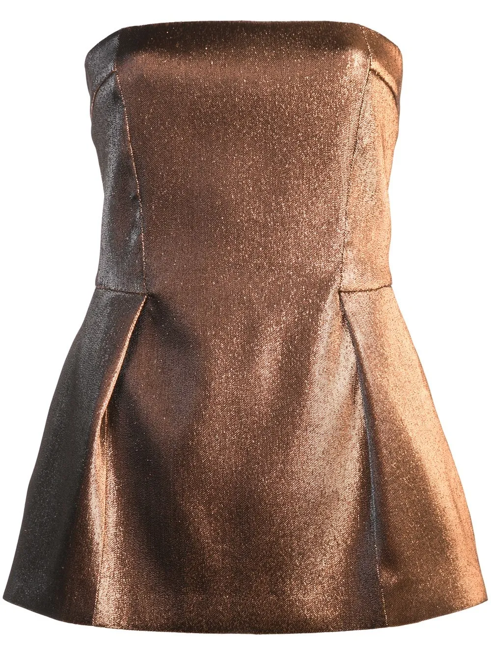 Débardeur bustier métallisé