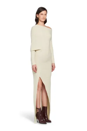 Draped rib knit dress | Roberto Cavalli 