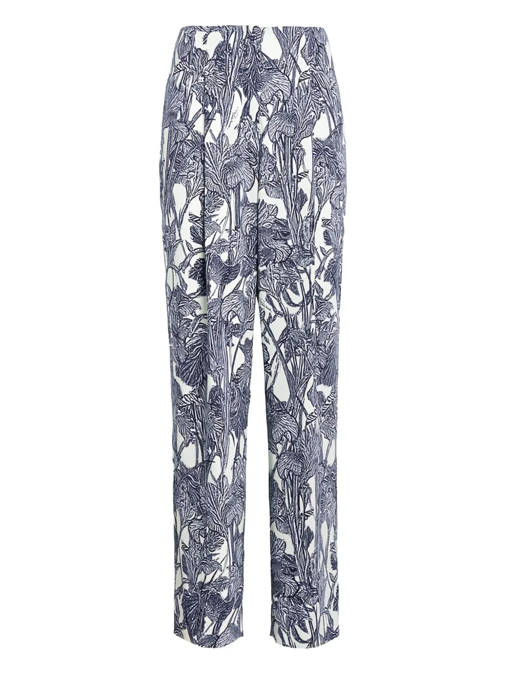 Roberto Cavalli iris-print trousers | Blue | Image 1