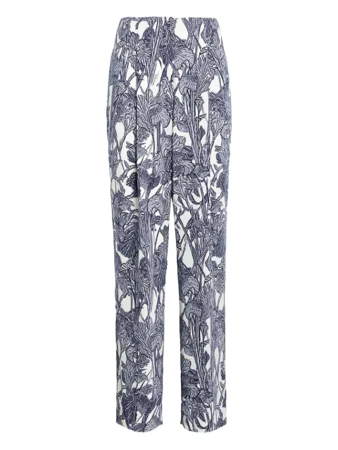 Roberto Cavalli iris-print trousers