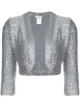 Image 1 of Oscar de la Renta sequined 3/4 sleeve bolero