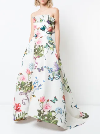 Monique Lhuillier Flower Dress