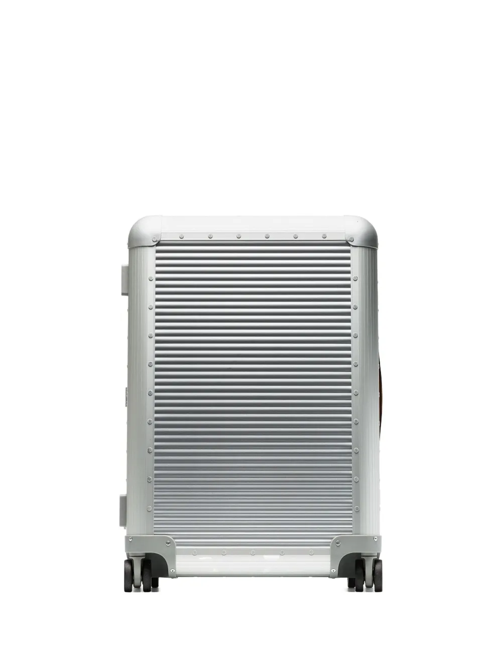 Metallic Silver Bank Spinner 68 Aluminium Suitcase