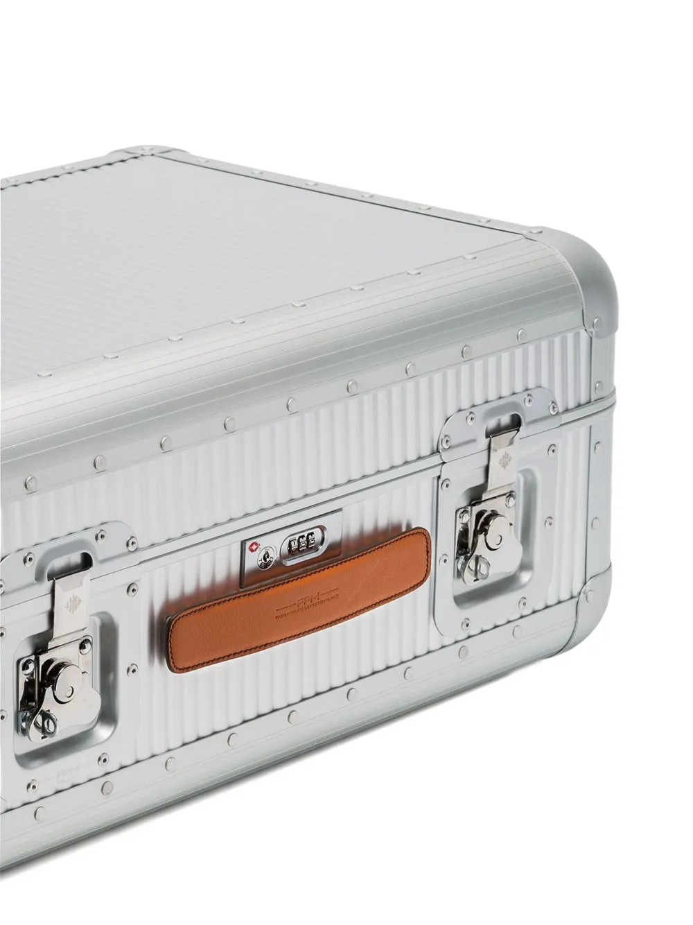 Metallic Silver Bank Spinner 68 Aluminium Suitcase