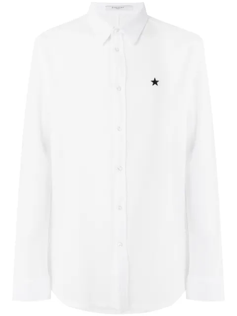 Givenchy star embroidered shirt