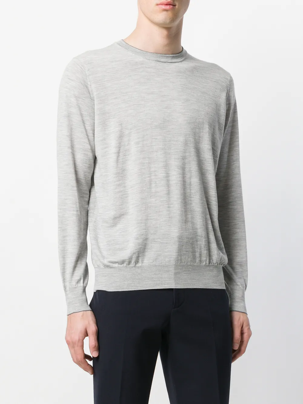 Brunello Cucinelli trui met ronde hals Grijs