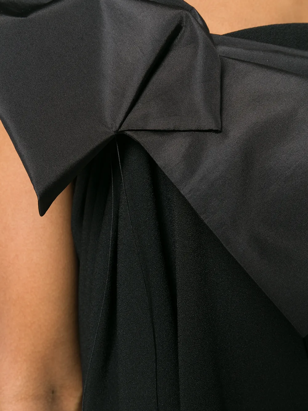 bow-detail strapless dress