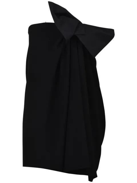 Saint Laurent bow-detail strapless dress