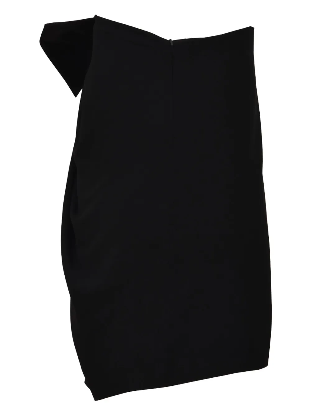 Saint Laurent Jurk met strikdetail - Zwart