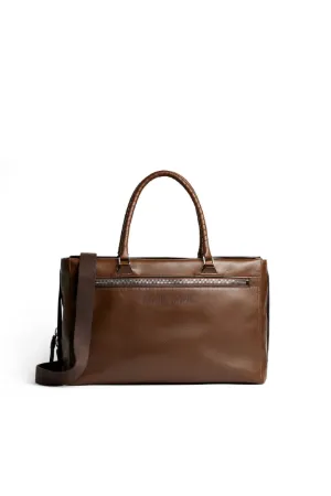 Leather Duffle Bag With Roberto Cavalli Logo Leather Duffle Bag With Roberto Cavalli Logo