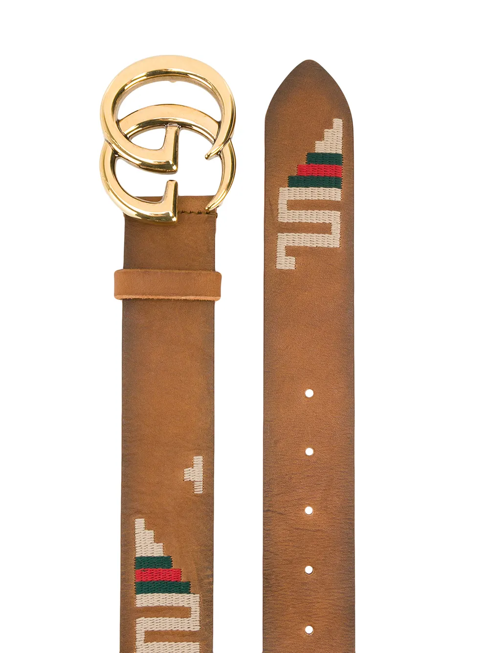 gucci embroidered belt