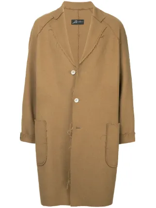 Marrón De Simple Abrigo Botonadura Zambesi Farfetch beige El 8RqSfwc