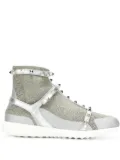 Valentino Garavani Rockstud high-top sneakers - Metallic