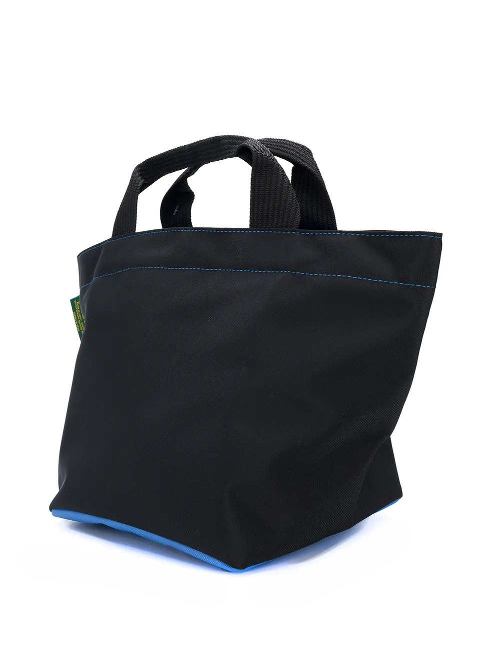  Hervé Chapelier Contrast Stitch Small Tote Bag   Blau 