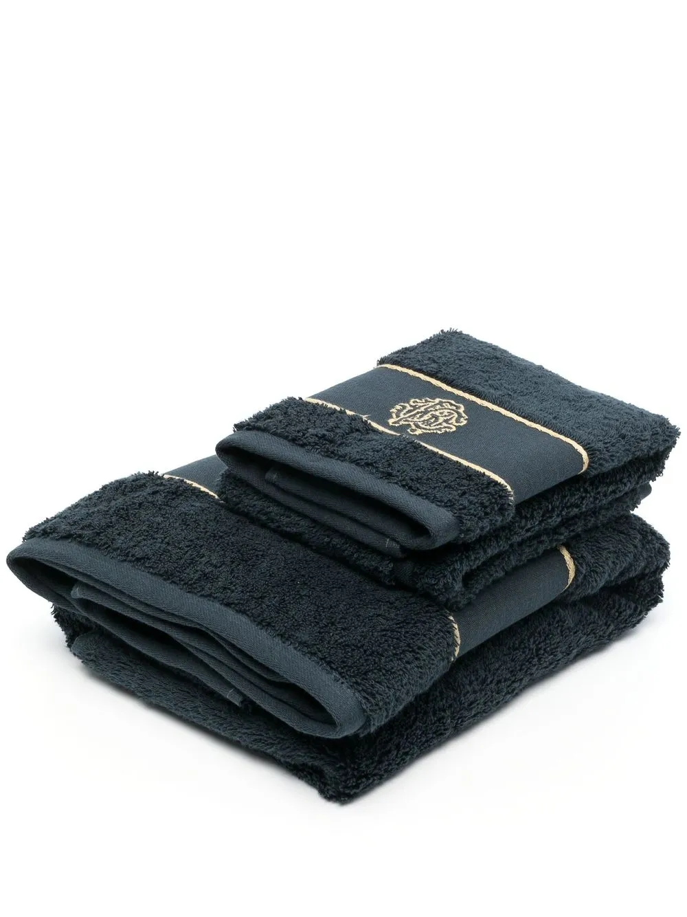 

Roberto Cavalli Home Gold guest and hand towel set - 00914