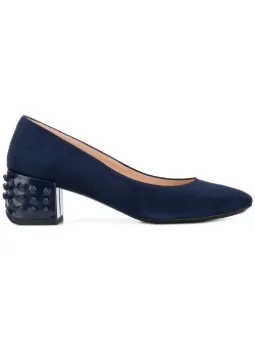 tod's block heel pumps