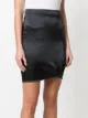 Giorgio Armani Pre-Owned gathered detail fitted skirt