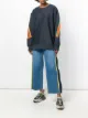 Image 2 of Facetasm oversized stripe detail sweatshirt