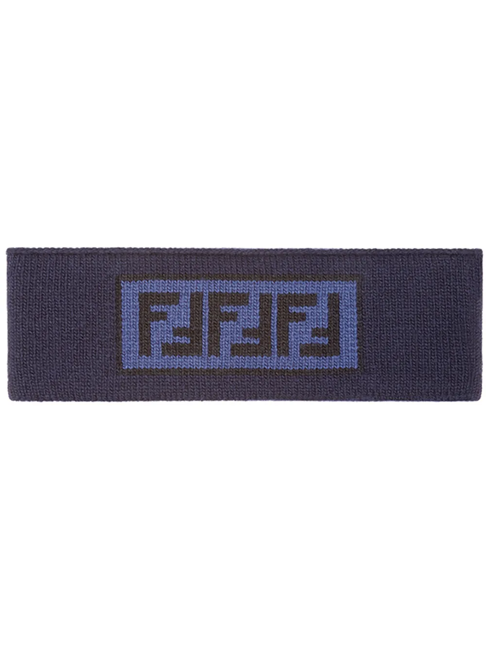 Fendi FF intarsia motif headband Fendi FF intarsia motif headband