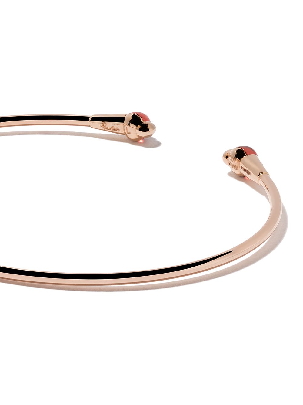 фото Pomellato 18kt rose gold m'ama non m'ama garnet & diamond cuff