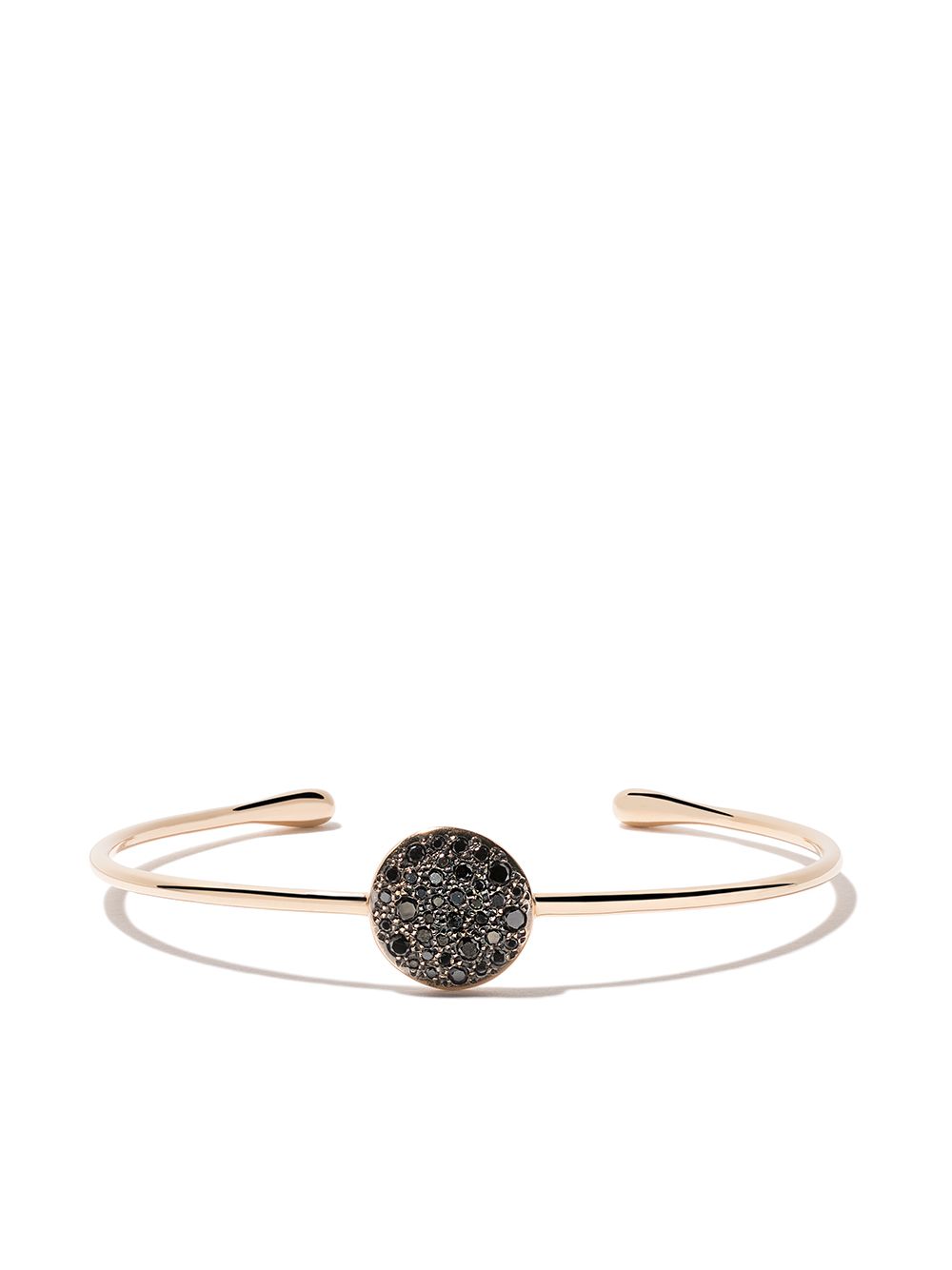 фото Pomellato 18kt rose gold sabbia black diamond cuff