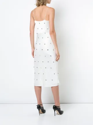Beaded Cowl Neck Dress