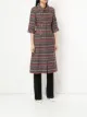 Chanel Pre-Owned three-quarter sleeves striped coat