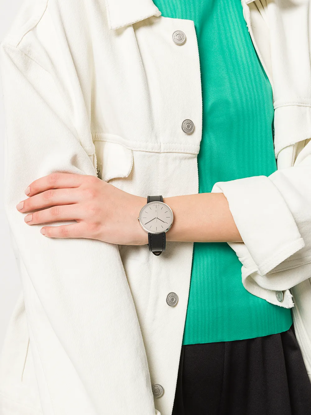 Uniform Wares M38 datum horloge - Zwart