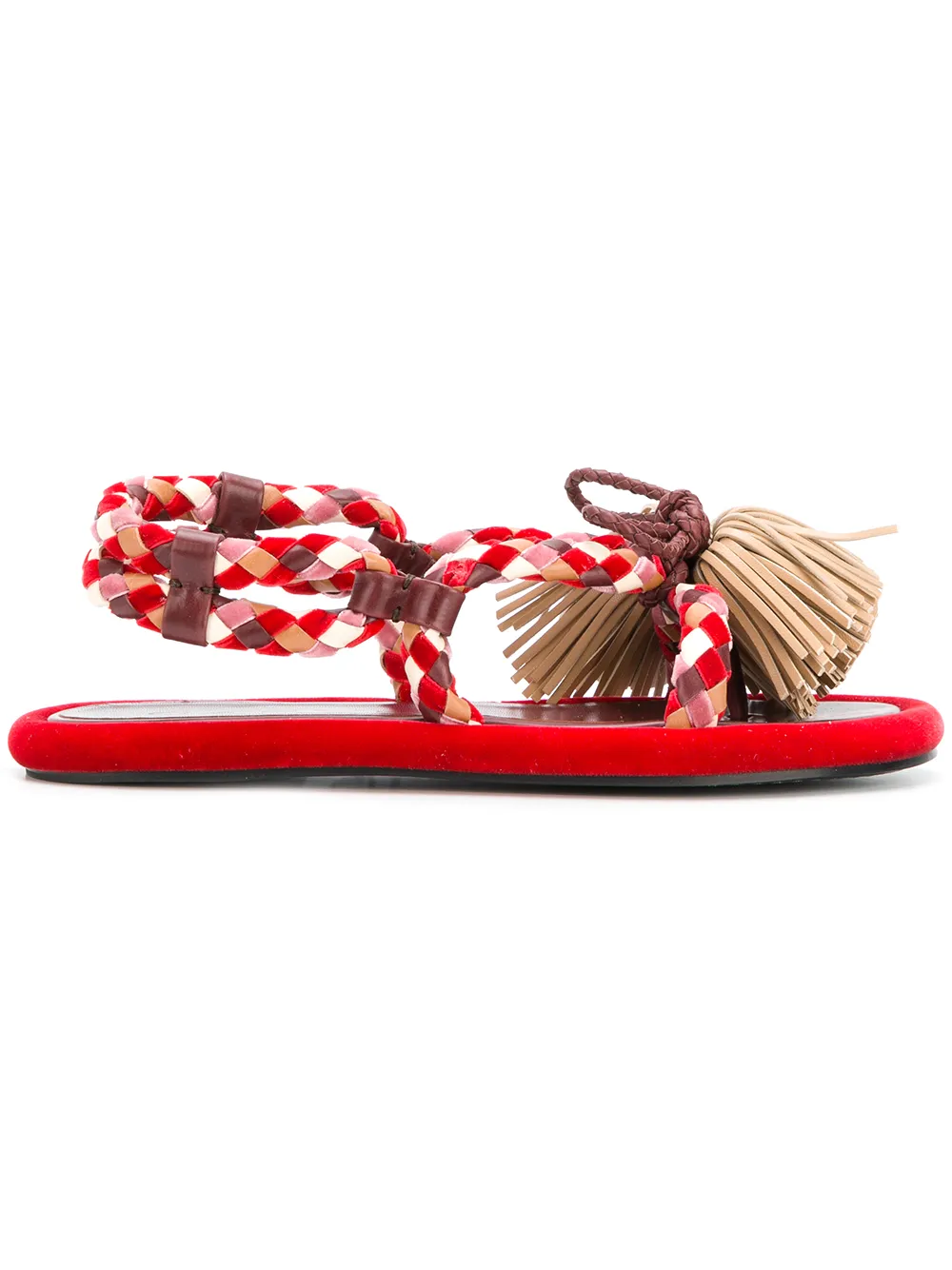 CARVEN CARVEN ROPE SANDALS - RED,9177SC30912927106