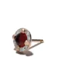 Pomellato 18kt rose gold M'ama non m'ama garnet and diamond earrings