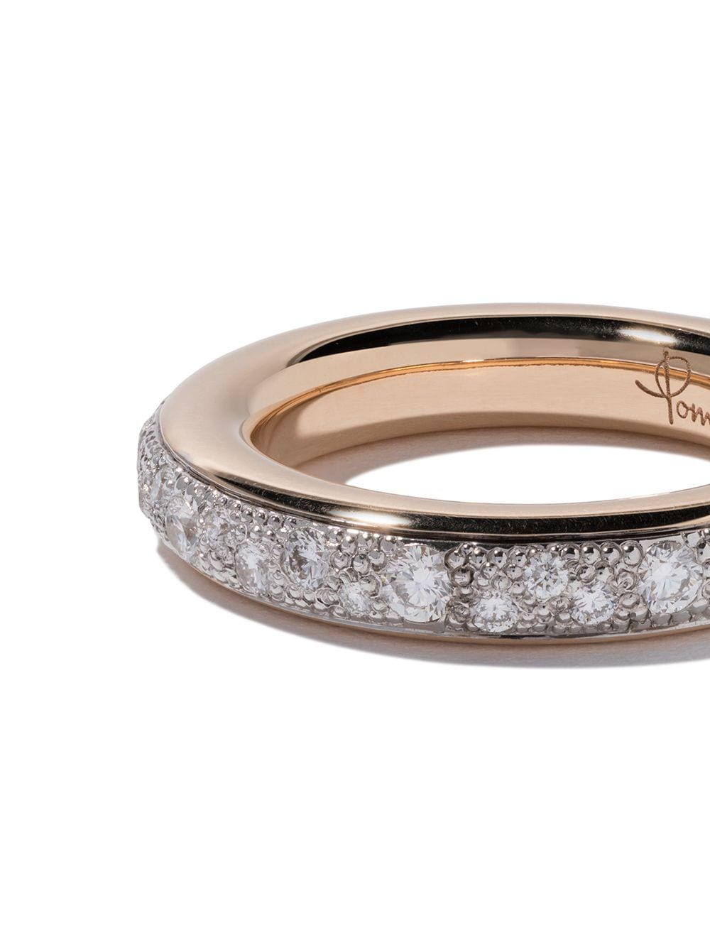 Shop Pomellato 18kt Rose Gold Iconica Diamond Ring In White